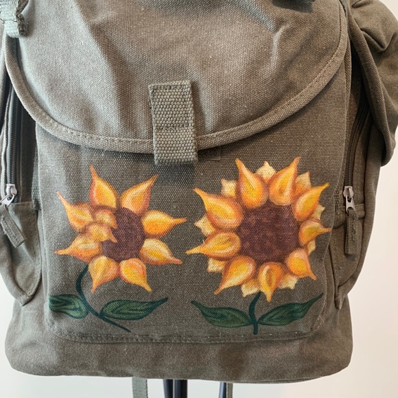 Sunflower Backpack Everest Canvas in Olive Green - Picture 3 of 3